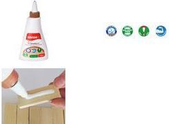 Kores Holzleim "XPRESS WOOD-GLUE", 125 ml, weiß Drehverschluss, mit Dosierkappe, tropffrei, bis zu 3 Stunden - 1 Stück (K75725)