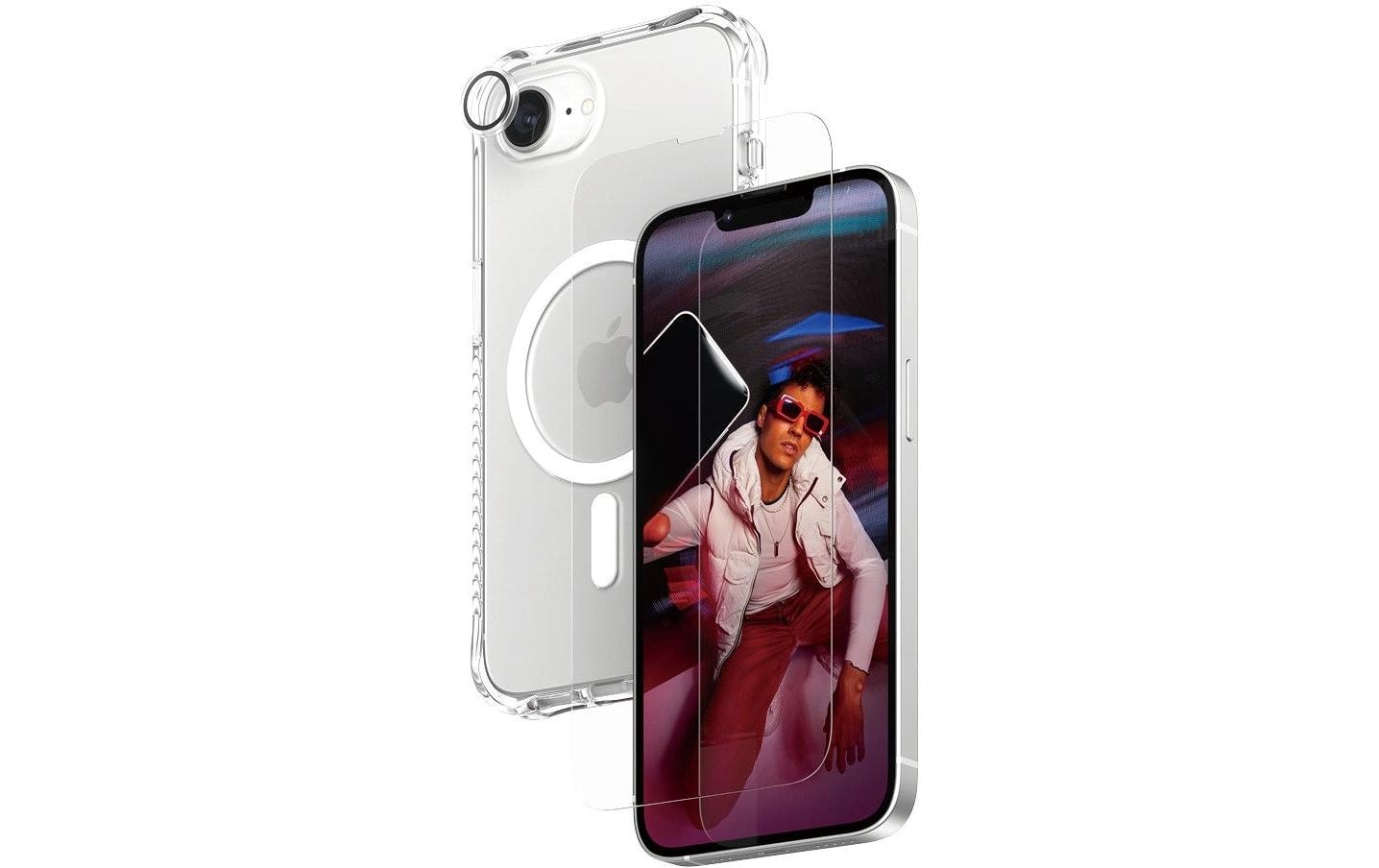 PanzerGlass CARE Fashion 3-in-1 Bundle iPhone 16e Transparent, Weiß