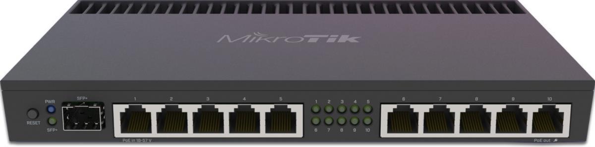 Mikrotik RB4011IGS+RM Kabelrouter Gigabit Ethernet Schwarz (MT RB4011iGS+RM)