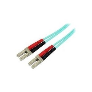 StarTech.com 2,0mAqua OM4 Duplex Multimode Fiber Optic Cable- 50/125 (450FBLCLC2)