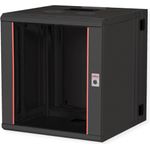 ROLINE 19 Zoll Wandgehäuse Pro 12 HE 600x600 BxT zweiteilig schwenkbar schw - Wandgehäuse (26.21.0182)