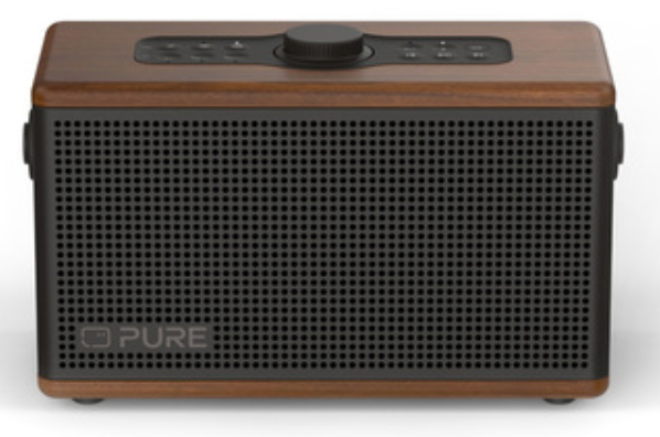 Pure Acoustics Classic Aura Tragbarer Bluetooth-Lautsprecher Stereo 40 W Braun Walnuss