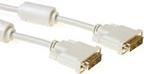 ACT High quality DVI-D connection cable male - male 1.8 m DVI-Kabel 1,8 m Elfenbein (AK3620)