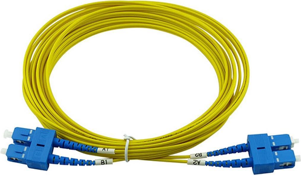 Kompatibles Cisco CAB-SMF-SC-SC-15 BlueOptics Duplex LWL Patchkabel, SC-UPC/SC-UPC beige, 15 Meter, Singlemode, E9/125µm G.657.A1, Eingangsdämpfung: unter 0.2dB, Markenfaser, Keramik Ferrule, inkl. Messprotokoll (CAB-SMF-SC-SC-15-BO)