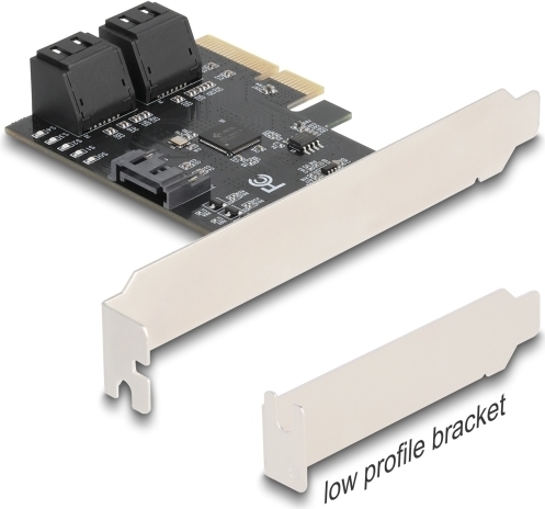 Delock PCI Express x4 Karte zu 5 Port SATA Kontroller - Low Profile (90890)
