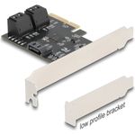 Delock PCI Express x4 Karte zu 5 Port SATA Kontroller - Low Profile (90890)
