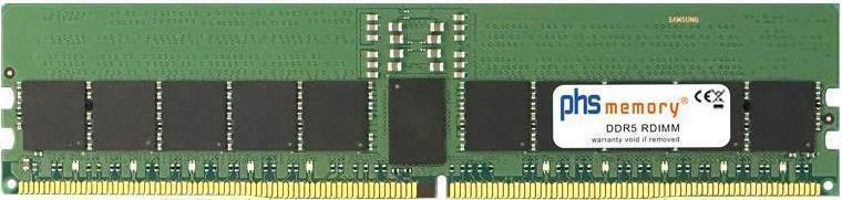 PHS-memory 16GB RAM Speicher kompatibel mit ASRock Rack GENOAD8UD-2T DDR5 RDIMM 4800MHz PC5-38400-R (SP502124)
