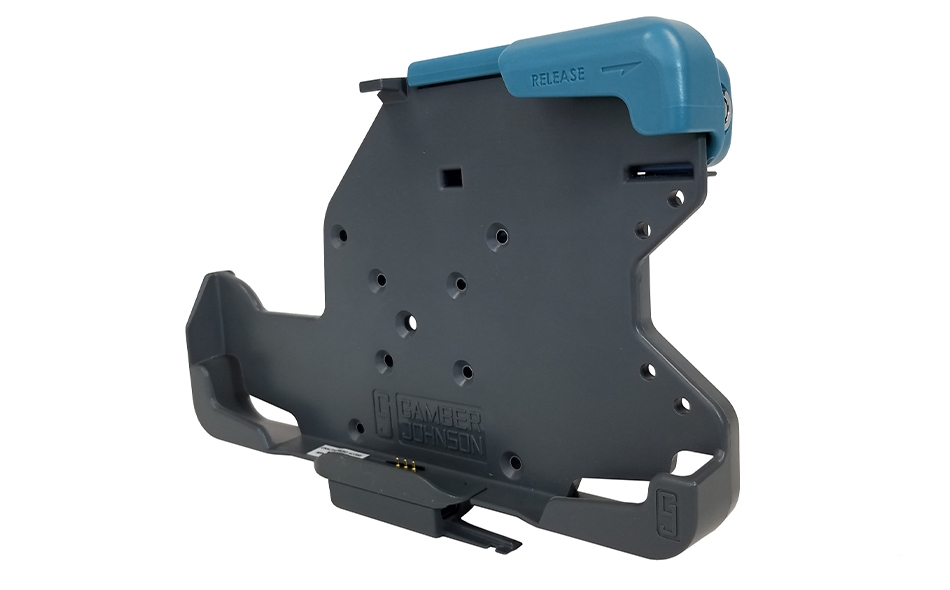 Gamber-Johnson Ladeschale 7160-1148-10 für Samsung Galaxy Tab Active2/Active3 mit Kfz-Netzteil Schwarz, Grau