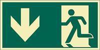 HEIN Industrieschilder HEIN 47421 RettungszeichenHEIN_47421Notausgang ASR FP 300x150mm (47421)