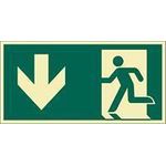 HEIN Industrieschilder HEIN 47421 RettungszeichenHEIN_47421Notausgang ASR FP 300x150mm (47421)