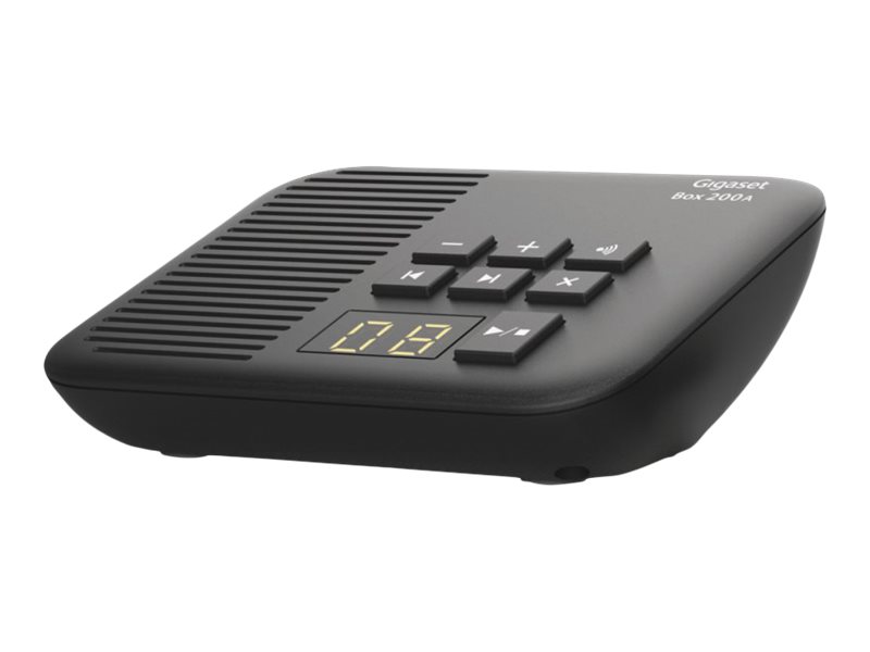 Gigaset Box 200A DECT-Basisstation mit Anrufbeantworter Schwarz