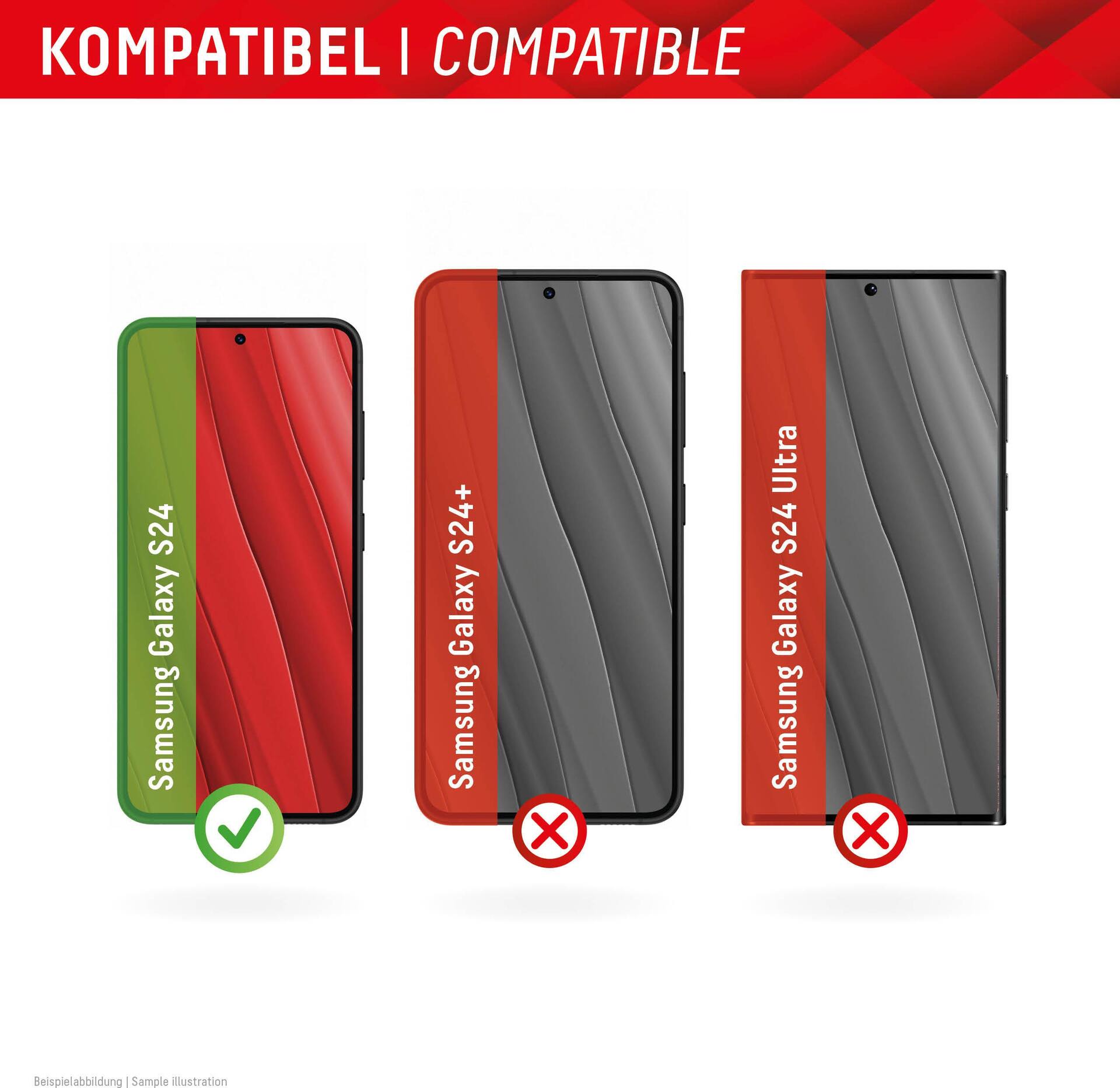 Displex Privacy Panzerglas 10H für Samsung Galaxy S24 Transparent