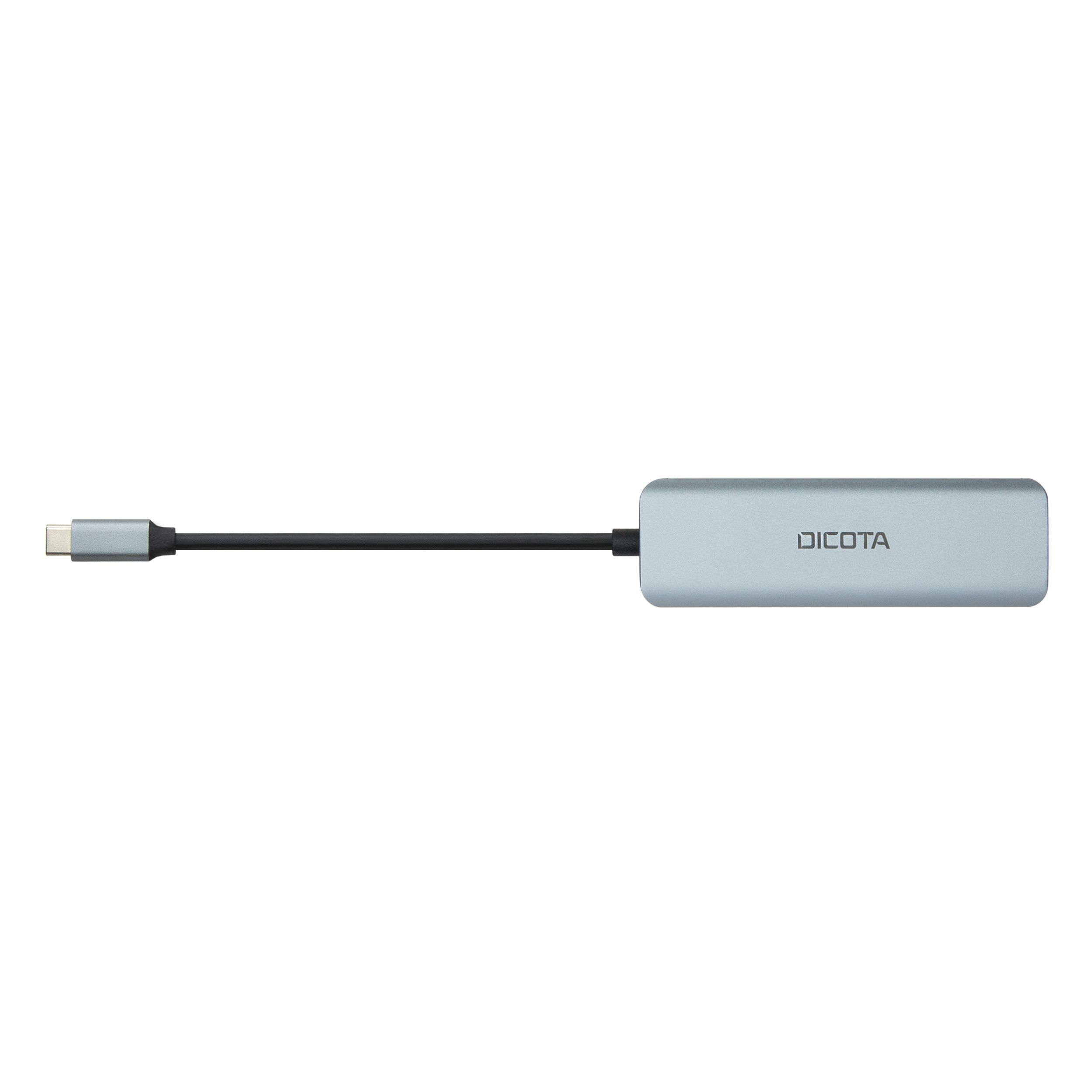 DICOTA D32061 USB-C 4-in-1 Hub 10 Gbps Silber