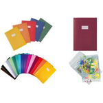 HERMA Heftschoner, DIN A4, aus Papier, weinrot mit Beschriftungsfeld, aus 100 % Recycling Papier - 10 Stück (7047)