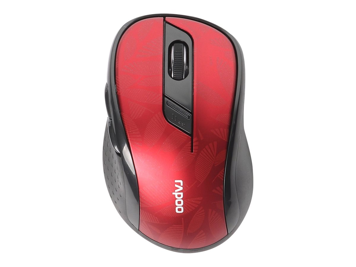 Rapoo M500 Silent Kabellose Maus Optisch Bluetooth 1600 DPI 6 Tasten Rot