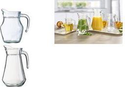 Esmeyer Arcoroc Glaskrug ARC, ohne Deckel, 0,5 Liter aus gehärtetem Glas, Höhe: 140 mm, Durchmesser: 95 mm, - 12 Stück (384-3080)