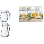 Esmeyer Arcoroc Glaskrug ARC, ohne Deckel, 0,5 Liter aus gehärtetem Glas, Höhe: 140 mm, Durchmesser: 95 mm, - 12 Stück (384-3080)