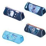 herlitz Schlamper-Etui Dreikant "Mix II" aus Polyester, 1 Fach mit Reißverschluss, Dreikantform, - 4 Stück (400197353)