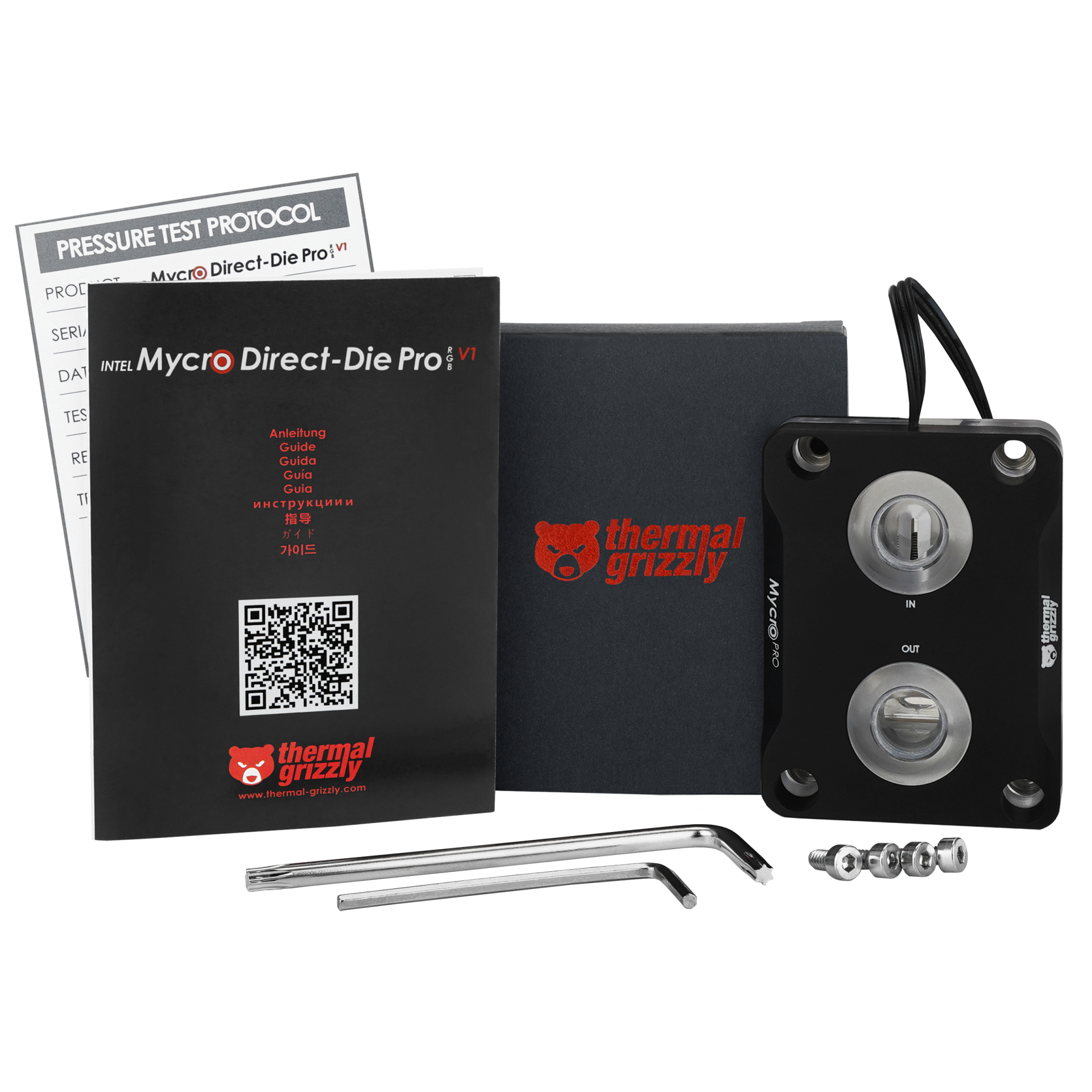 Thermal Grizzly Mycro Direct-Die Pro Intel Wasserblock Schwarz