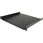 StarTech.com CABSHELF116 Serverschrank Fachboden (1 HE, 40,60cm (16")  tief, 1HE Server-Rack-Regal für 48,30cm (19") -Netzwerkgeräte) (CABSHELF116)