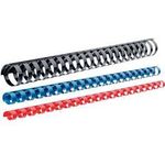 Leitz PLASTIC COMBS 14MM Plastikbindercken, Spiralen-Durchmesser 14mm, 1 PK = 100 ST, Schwarz, Pac (37580)