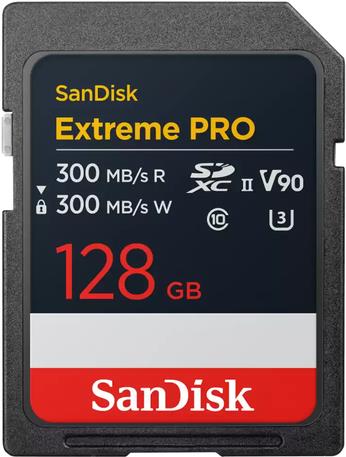 SanDisk SD Extreme PRO 128GB UHS-II V90 - Secure Digital (SD) (SDSDXDM-128G-GN4IN)