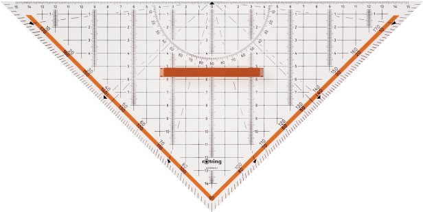 Rotring Centro Professional Set Square 32 cm Kristallklar