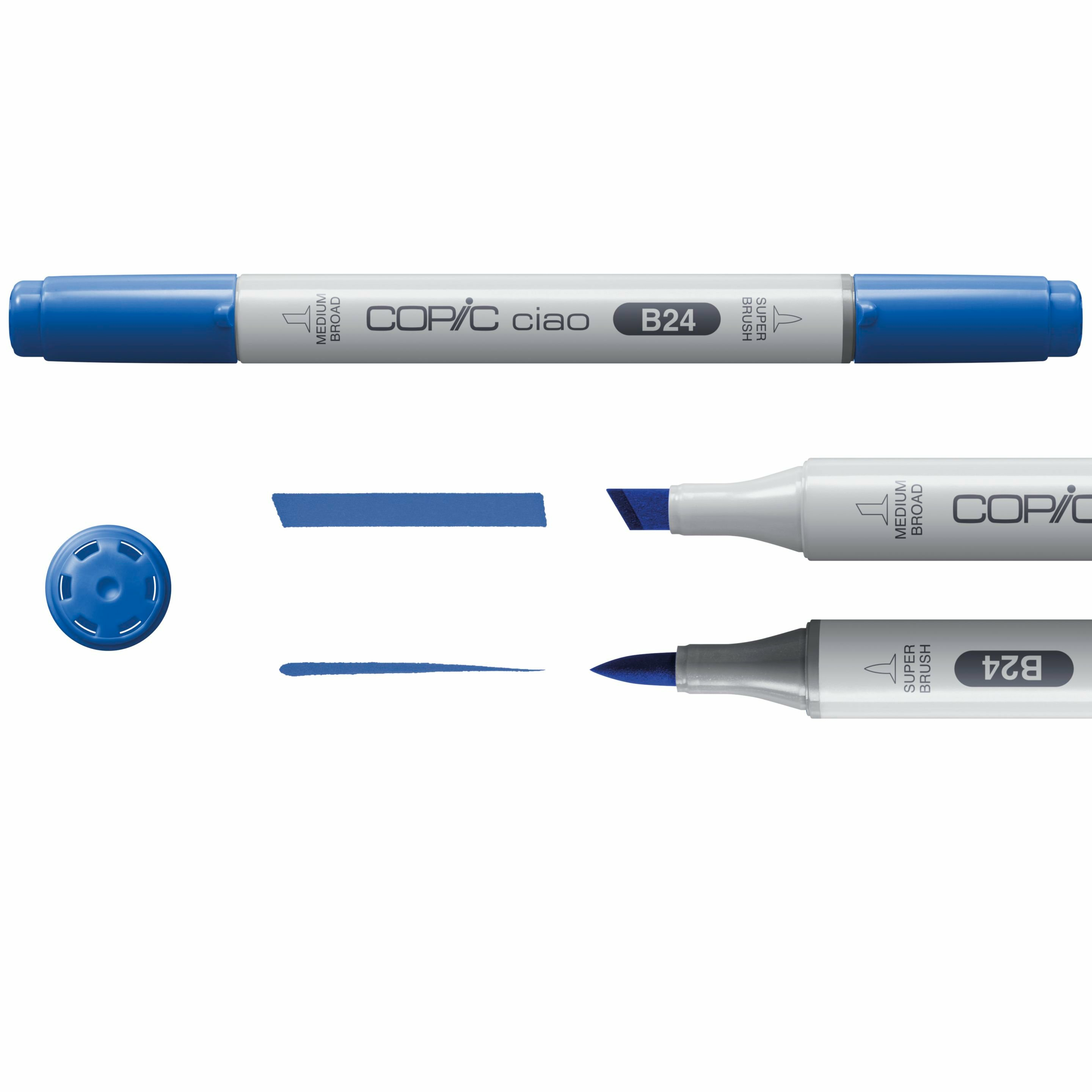 COPIC Ciao 5+1 Set Manga 1 – 6 Marker mit Meißel-/Bürstenspitze Mehrfarbig