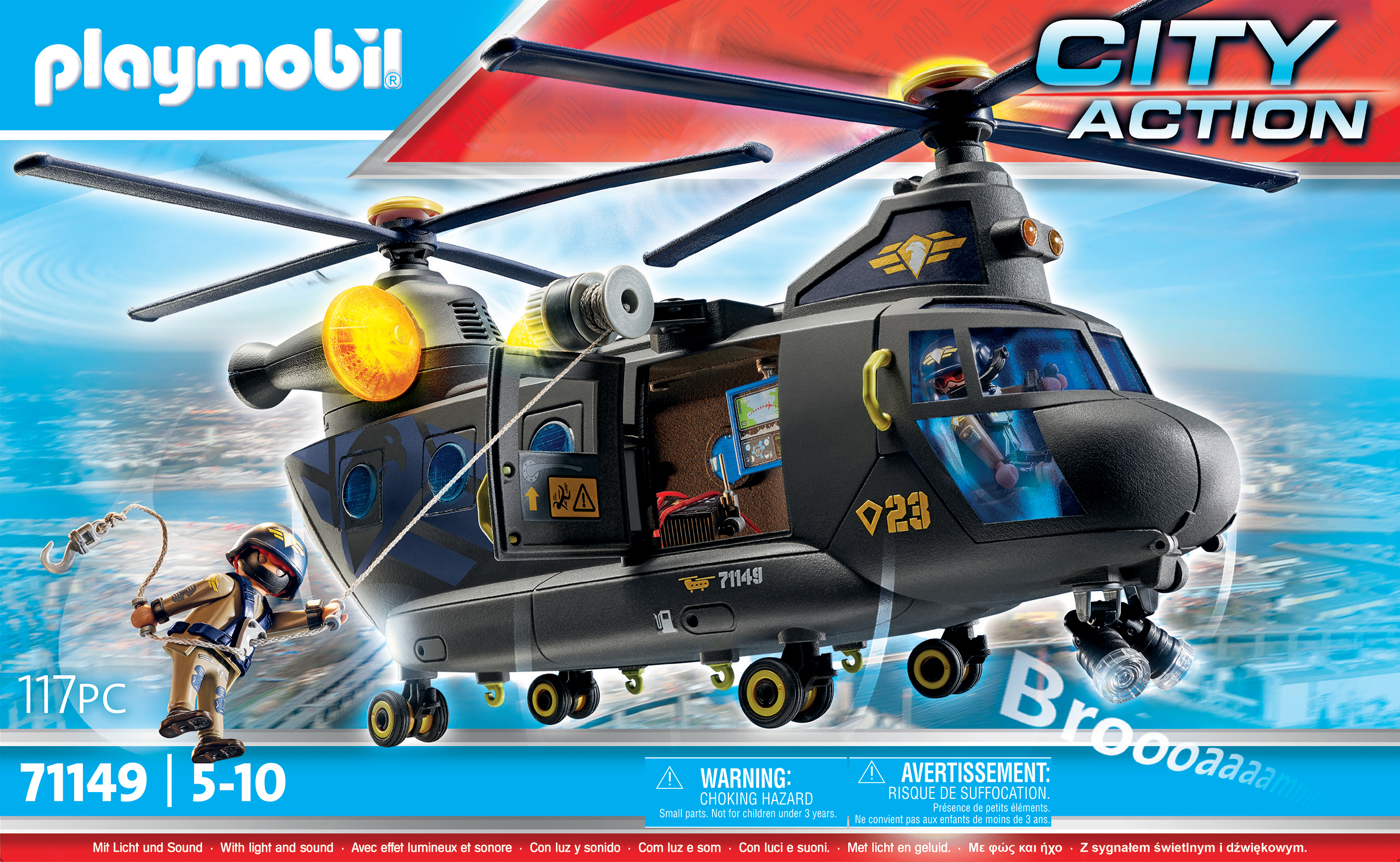Playmobil City Action SWAT-Rettungsflugzeug 71149 Mehrfarbig