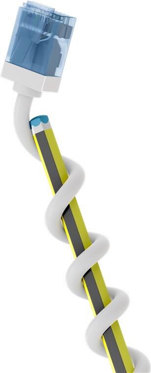 Goobay Ultraflexibles CAT 6A Patchkabel slim U/UTP weiß - extrakurze Stecker reiner (74302)