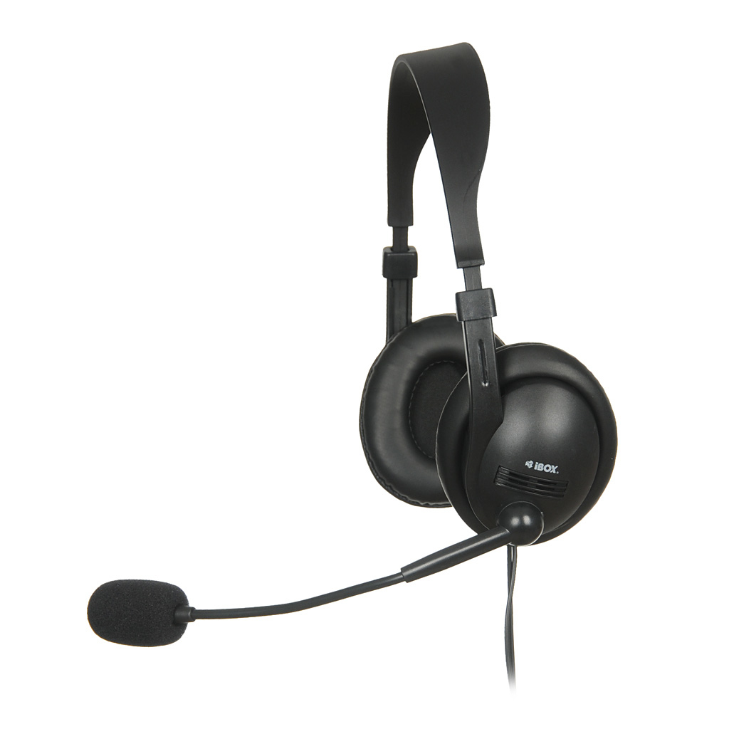 iBox W1MV Headset Kabelgebunden 2 m Schwarz