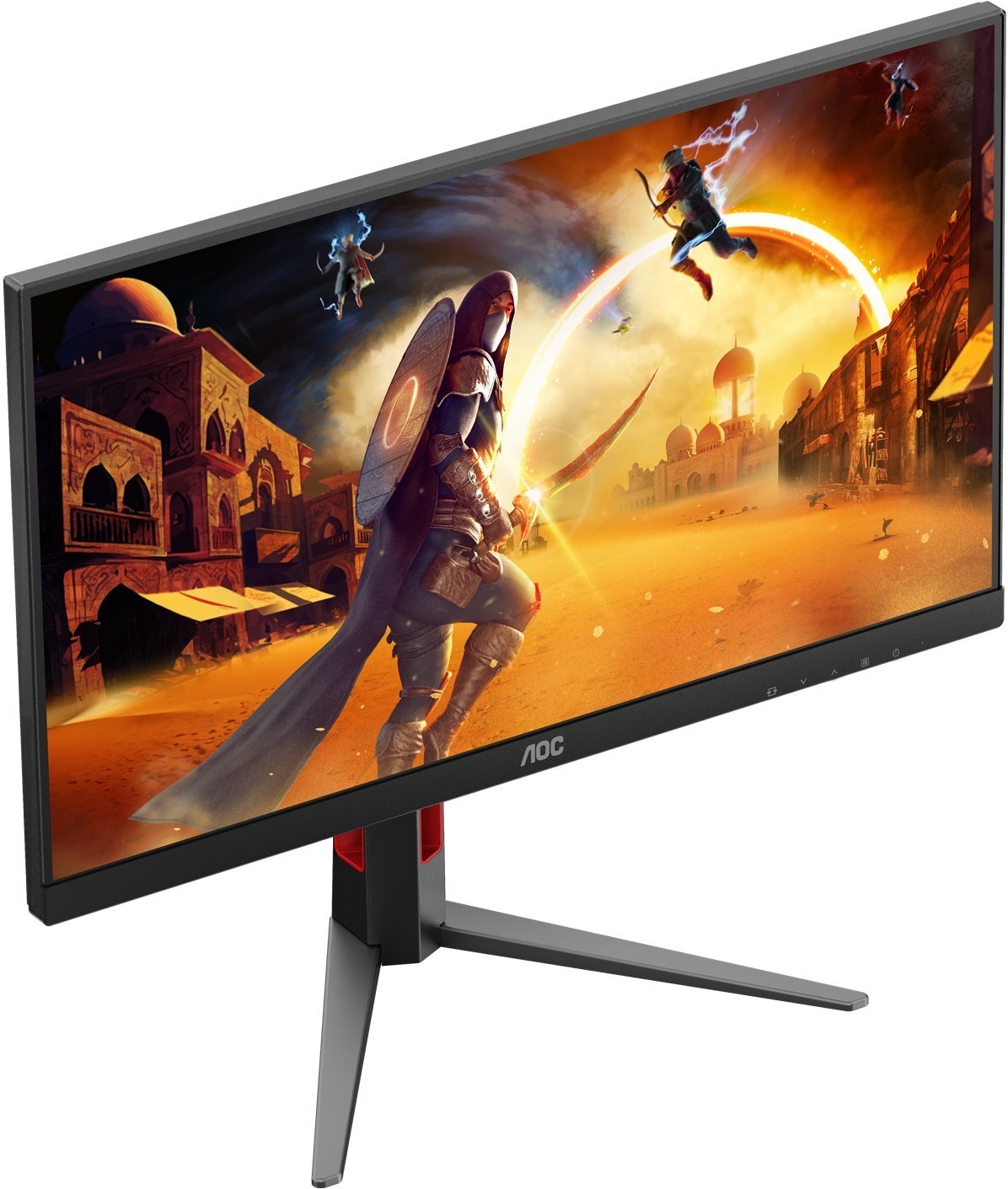 AOC 27G4HA, Gaming-Monitor - (68.6 cm (27 Zoll), schwarz (matt), FullHD, Fast-IPS, HDMI, DP, Lautsprecher, 200Hz Panel) [Energieklasse E] (27G4HA)