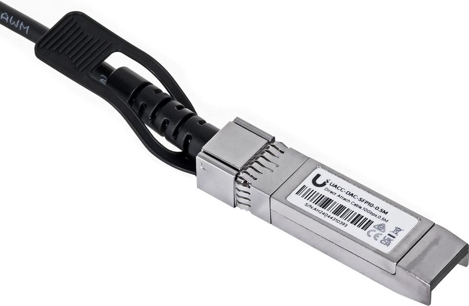 Ubiquiti UACC-DAC-SFP10-0.5M SFP+ DAC-Kabel 50 cm Passiv Schwarz