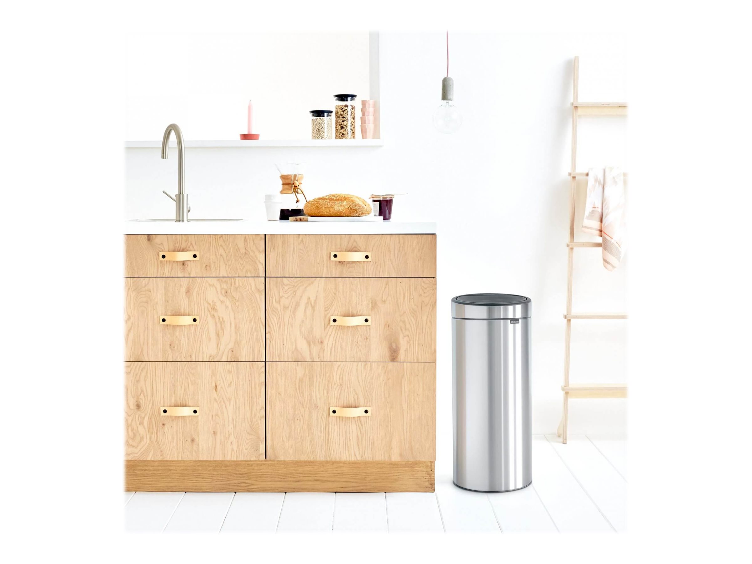 Brabantia Touch Bin Mülleimer 30 L Kunststoff/Edelstahl Stahl matt