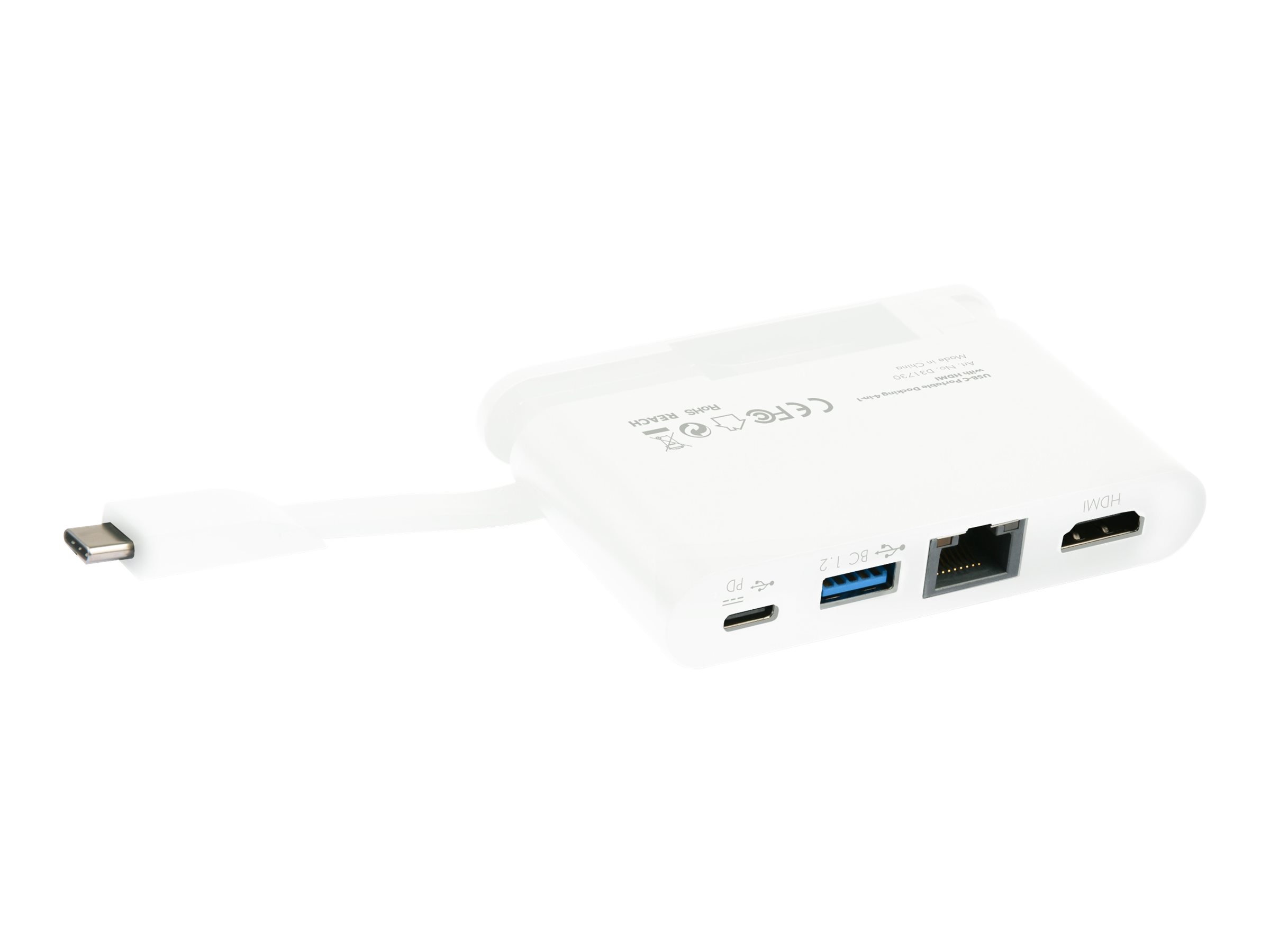 Dicota USB-C Portable Docking 4-in-1 mit HDMI Weiß