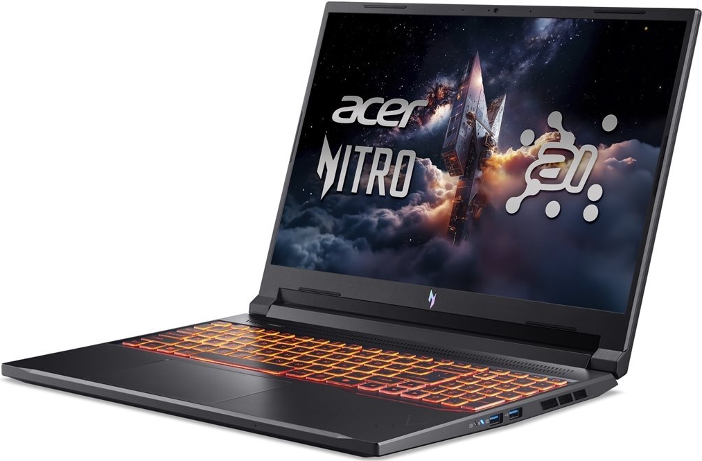 Acer Nitro V16 (ANV16-42-R9TU) Gaming 16,0" WUXGA, 180Hz, Ryzen R7-260 (16 TOPS), 16GB RAM, 1TB SSD, GeForce RTX5070, Windows 11 (NH.QYYEG.006)