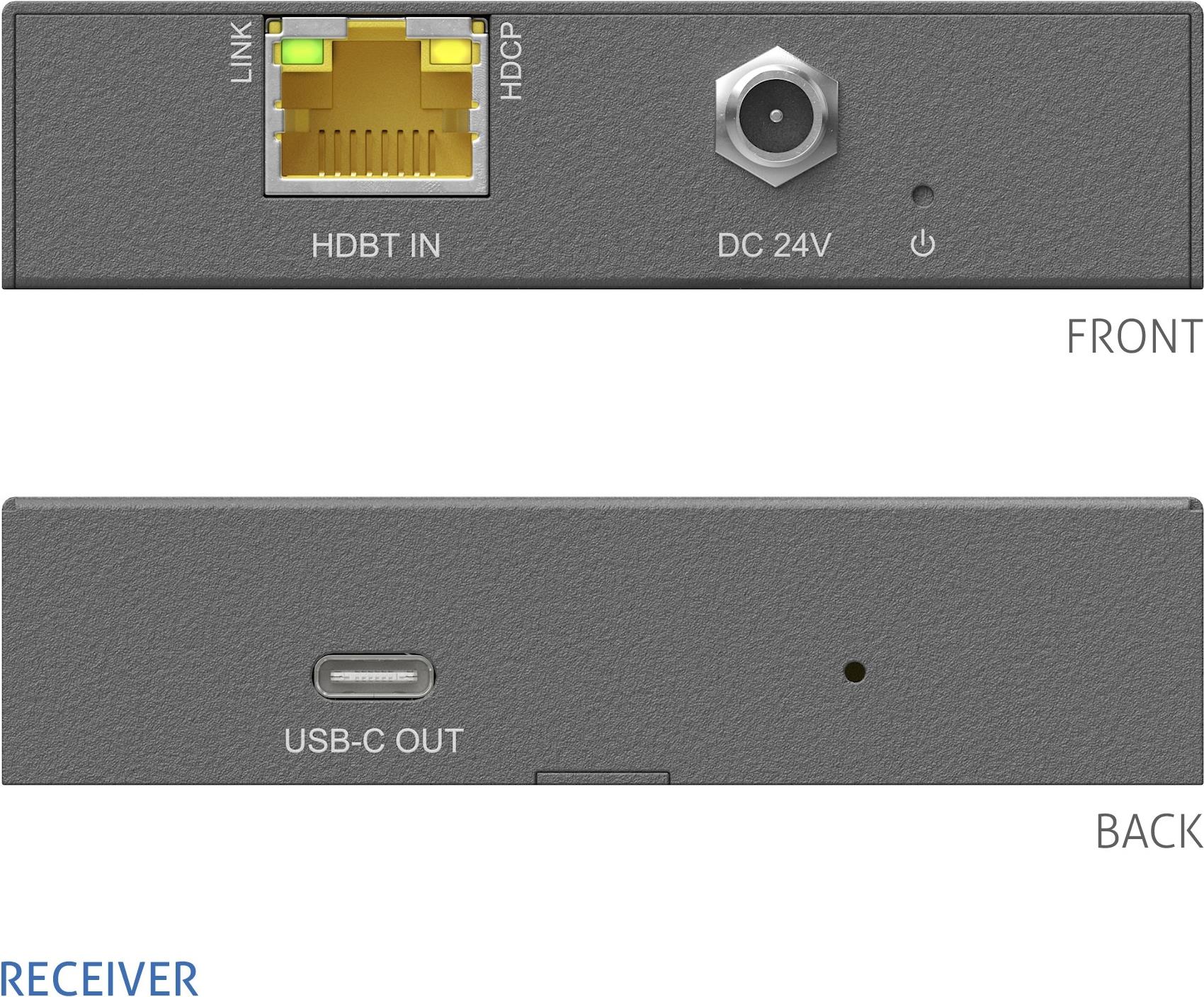 PureTools PT-HDBT-1020C-RX Audio-/Video-Leistungsverstärker AV-Receiver (PT-HDBT-1020C-RX)