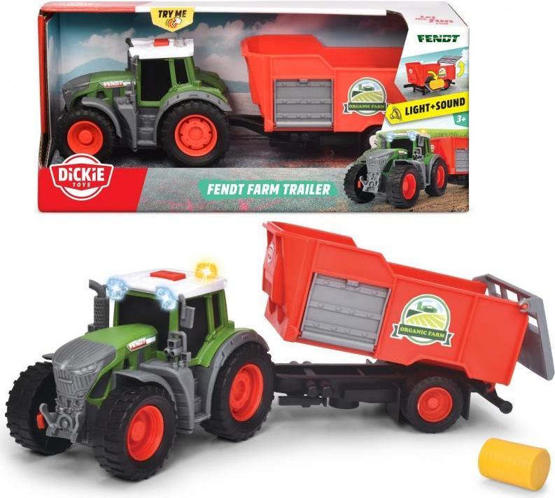 Dickie Toys Fendt Traktor mit Anhänger (203734001)