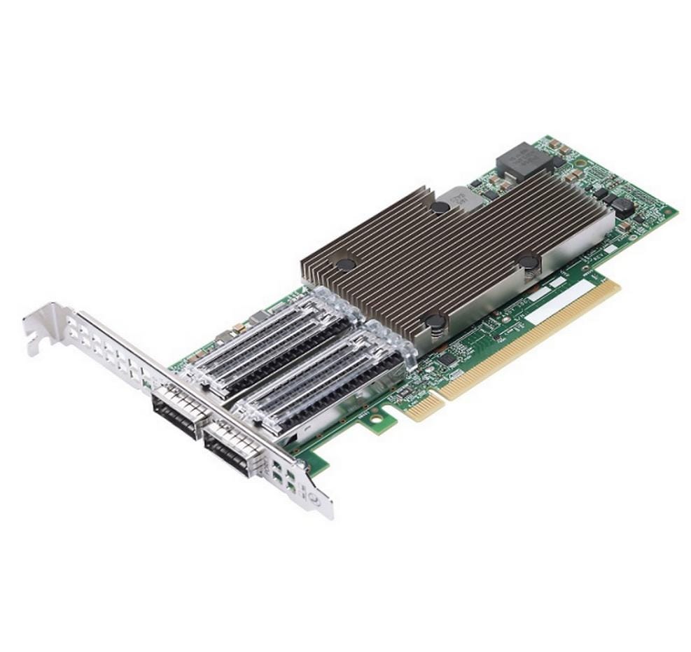 Broadcom NetXtreme E-Series P2100G Netzwerkadapter 100 Gbit/s PCIe 4.0 x16 Grün, Aluminium