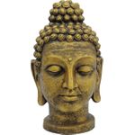 EUROPALMS Buddhakopf, antik-gold, 75cm (83313235)