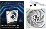 Lian Li UNI FAN SL Wireless LCD Lüfter ARGB PWM - Reverse Blade 120 mm (12RSLLCD1W1W)