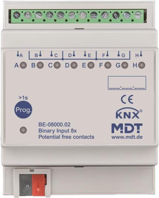 MDT BE-08000.02 Binäreingang 8-fach, 4TE, REG (BE-08000.02)
