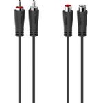 Hama Audio-Verlängerungskabel, 2 Cinch-Stecker - 2 Cinch-Kupplungen, 1,5 m (00205259)