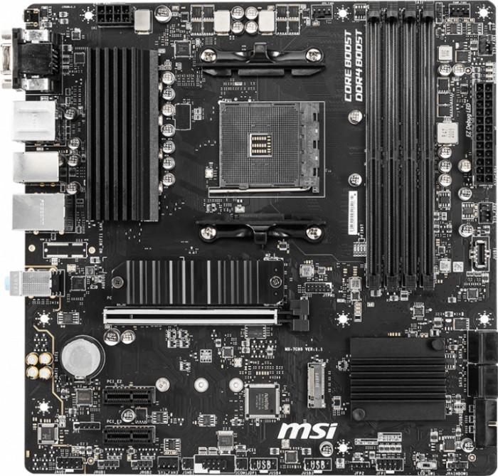 MSI B550M PRO-VDH Mainboard micro ATX Socket AM4 AMD B550 bis 128 GB DDR4 (7C95-017R) (geöffnet)