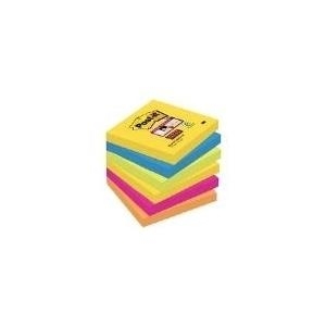 3M Post-it Super Sticky Notes Haftnotizen, 76 x 76 mm, Rio de Janeiro Collection, 90 Blatt/Block - 1 Stück (6546SR)