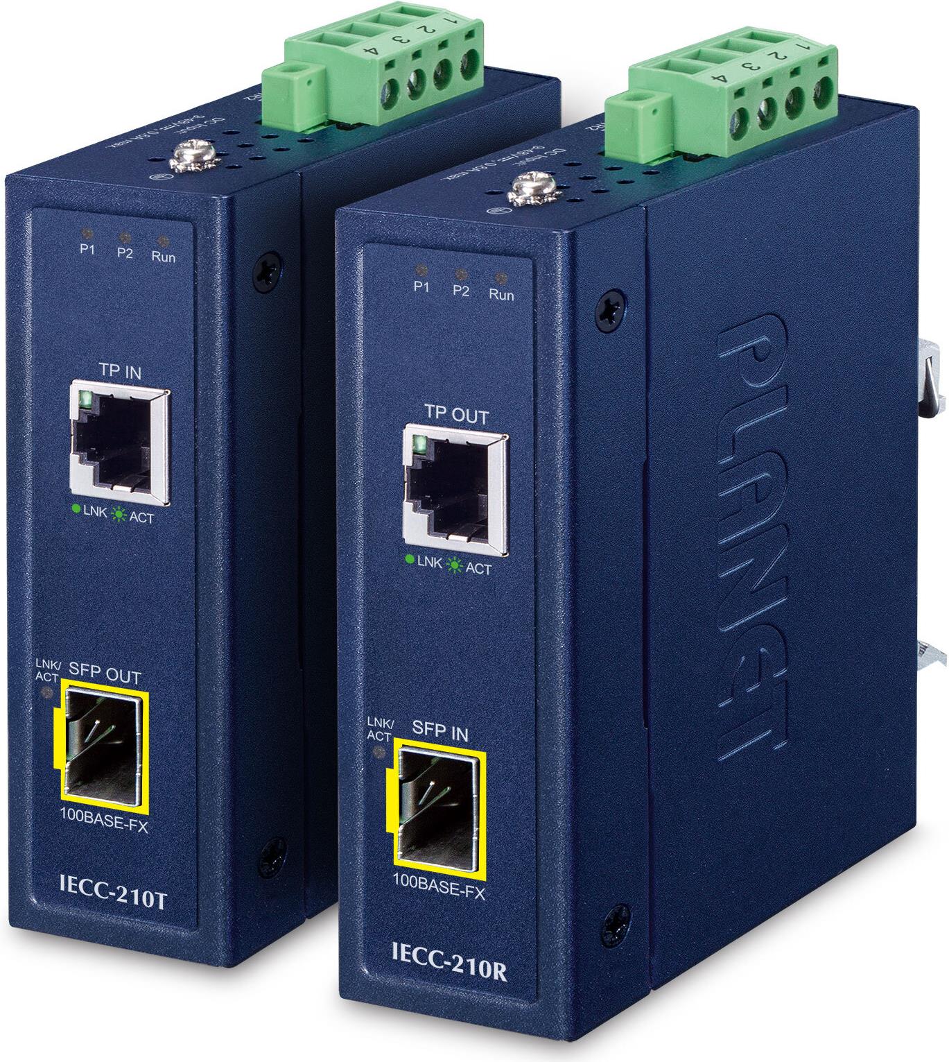 PLANET IECC-210-KIT Netzwerk Medienkonverter Blau (IECC-210-KIT)