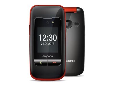 Emporia ONE Klapphandy 2,4" Schwarz, Rot
