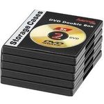 1x5 Hama DVD-Doppel-Leerhülle schwarz 51294 (51294)