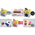 AVERY Zweckform Promotion-Etiketten "Öffnen", schwarz Sticker als persönlicher Dank für Ihre Kunden, einfach auf - 1 Stück (3845)