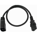OMNITRONIC Kaltgeräte Verlängerung 3x0,75 0,6m sw (30235103)